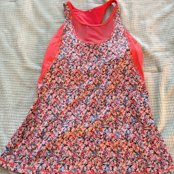 Lululemon Athletica Floral Tank Top - Picture 1 of 2